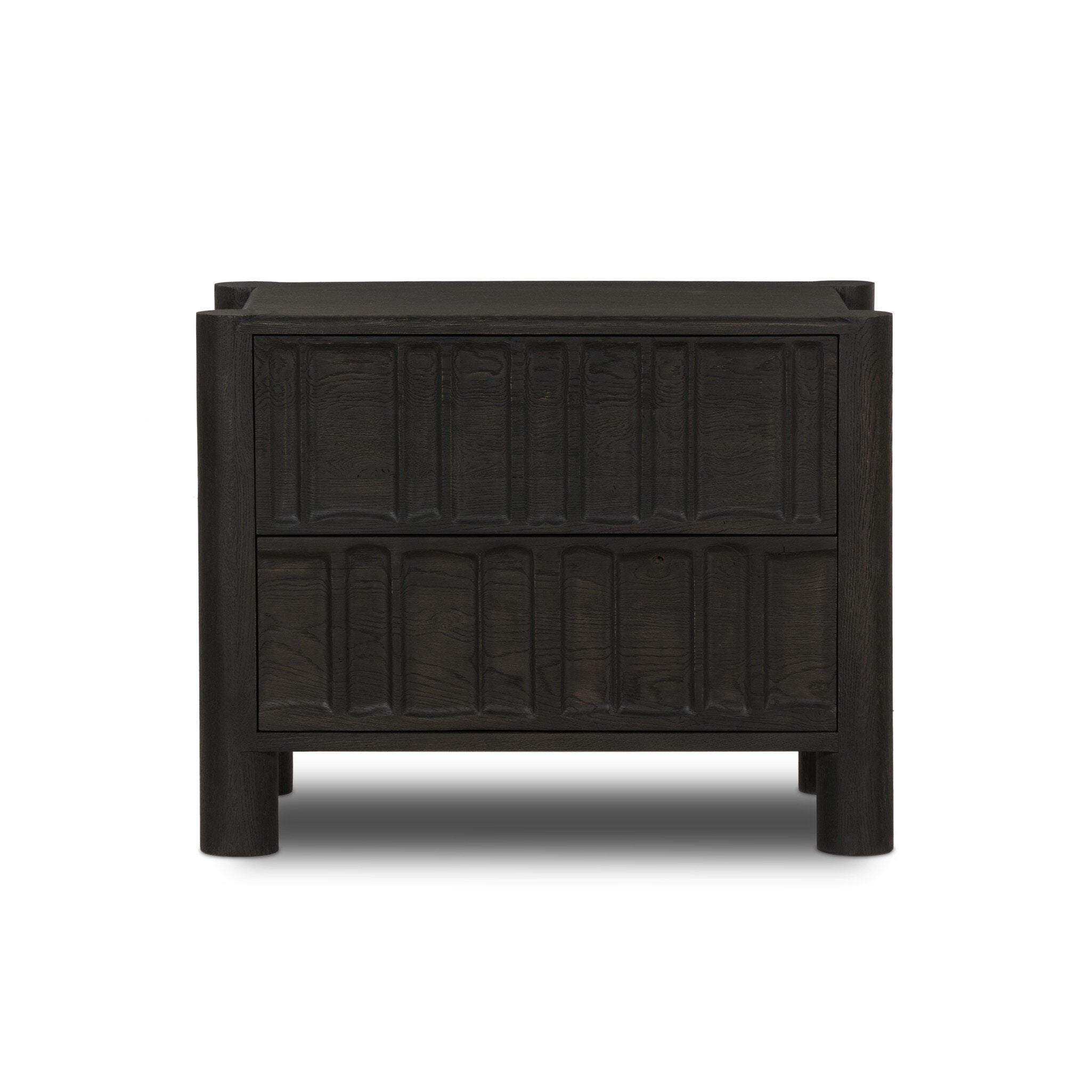 Ezri Nightstand - Black Oak