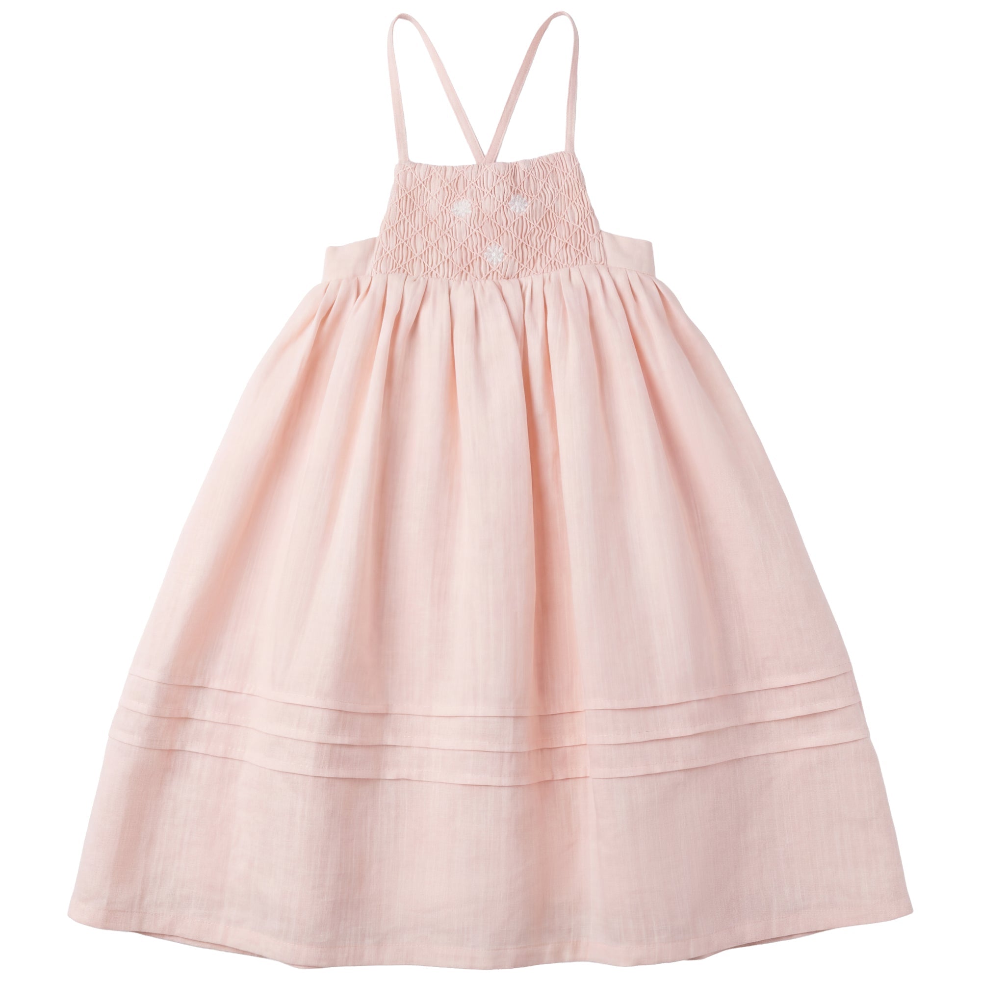 Calla Lili Girls Dress With Daisies - Pink