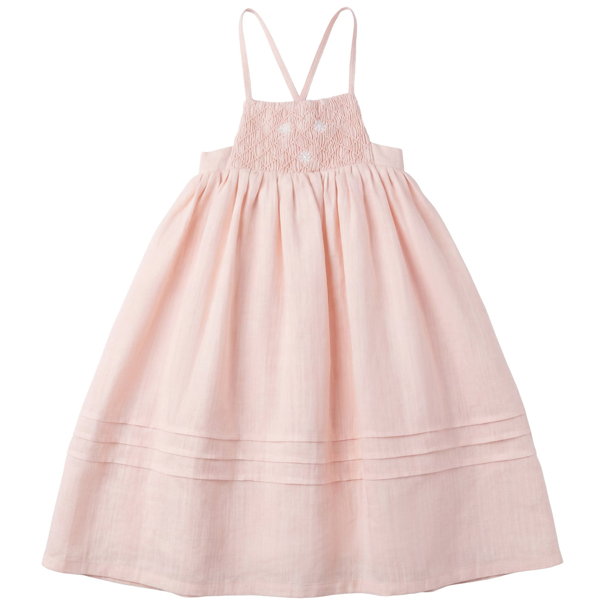 Calla Lili Girls Dress With Daisies - Pink