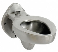 Acorn Stainless Steel, Top, Prison Toilet, Wall, 12 in Rough-In - R2100-T-1