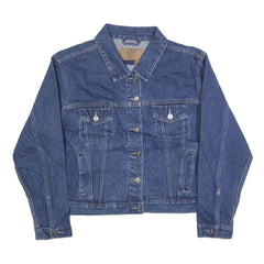 ROUTE 66 Womens Blue Denim Button Jacket XL Cotton Classic Casual Layering