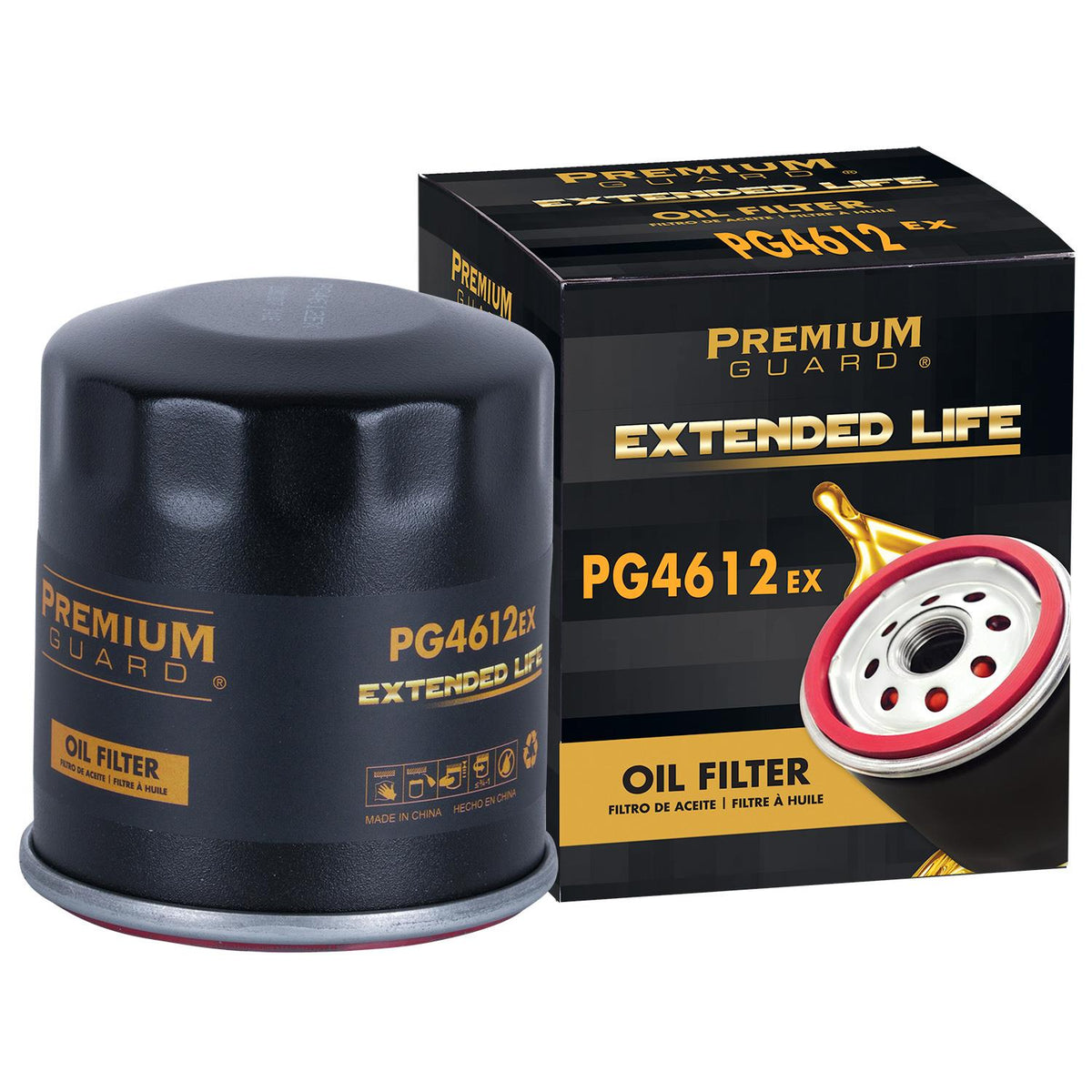 PG PG4612EX Extended Performance Oil Filter | Fits 2005 Nissan Sentra