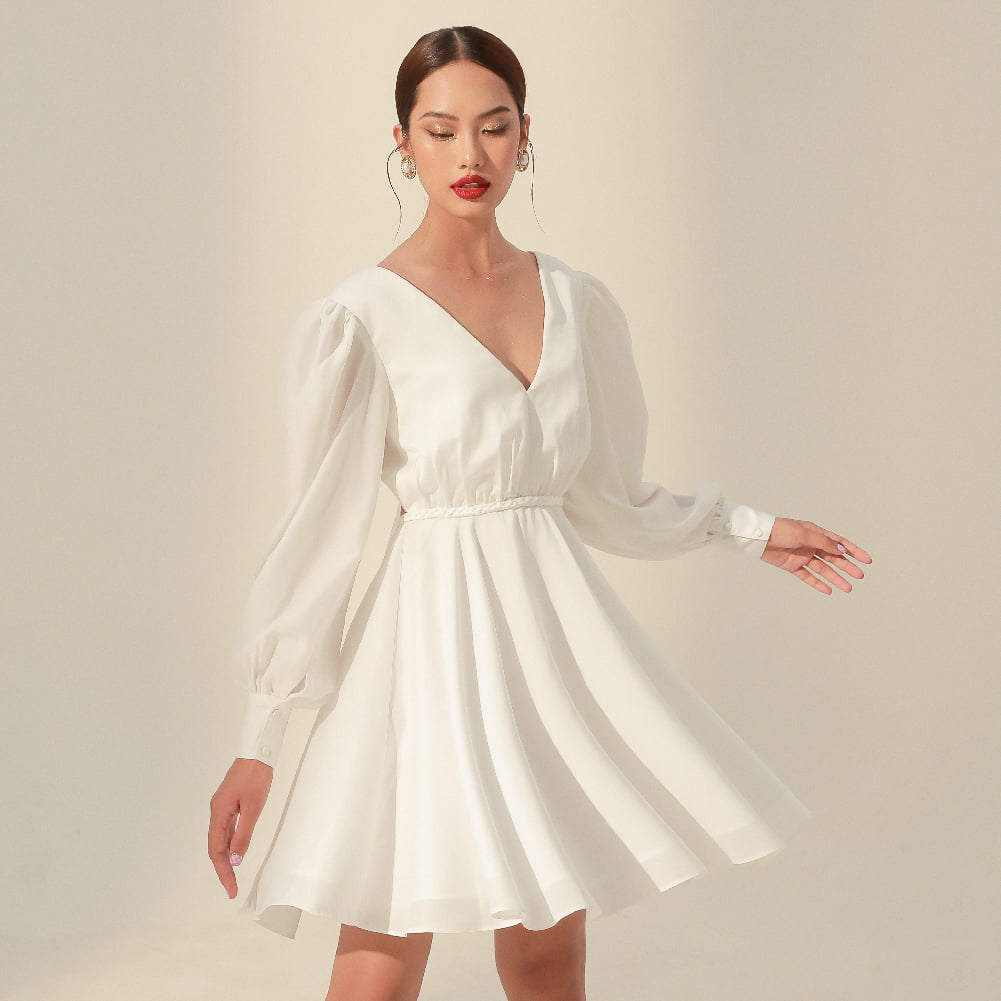 Elaina Chiffon Cut Out Dress