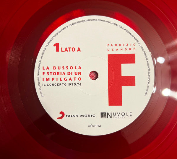 Fabrizio De André : La Bussola E Storia Di Un Impiegato (Il Concerto 1975.76) (LP, Ltd)