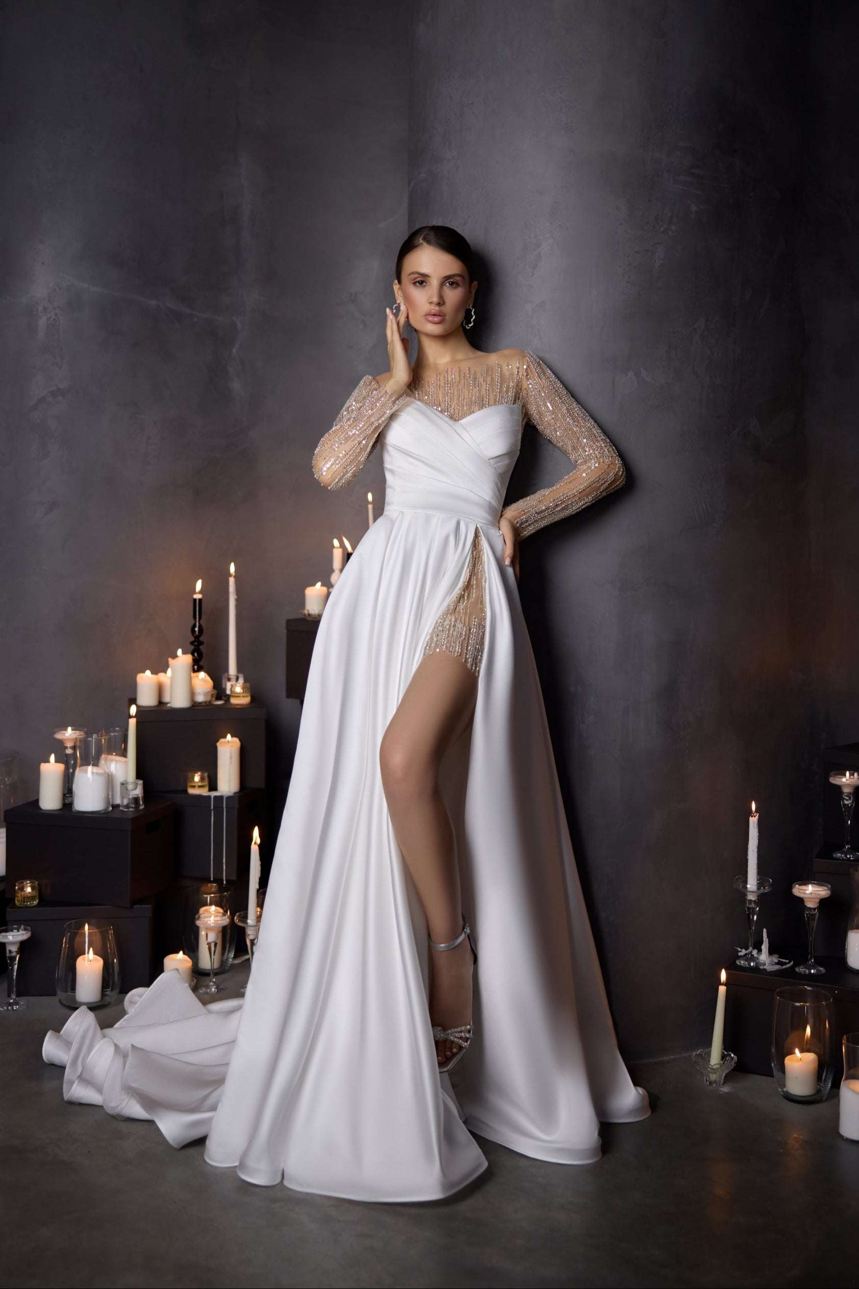 KatrinFAVORboutique-Winter rehearsal dinner dress Best proposal dresses