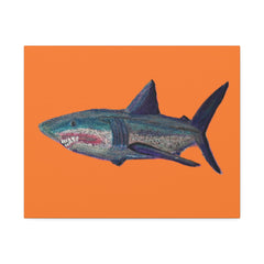 Shark Tank Print on Canvas by Artist Lisa Godin