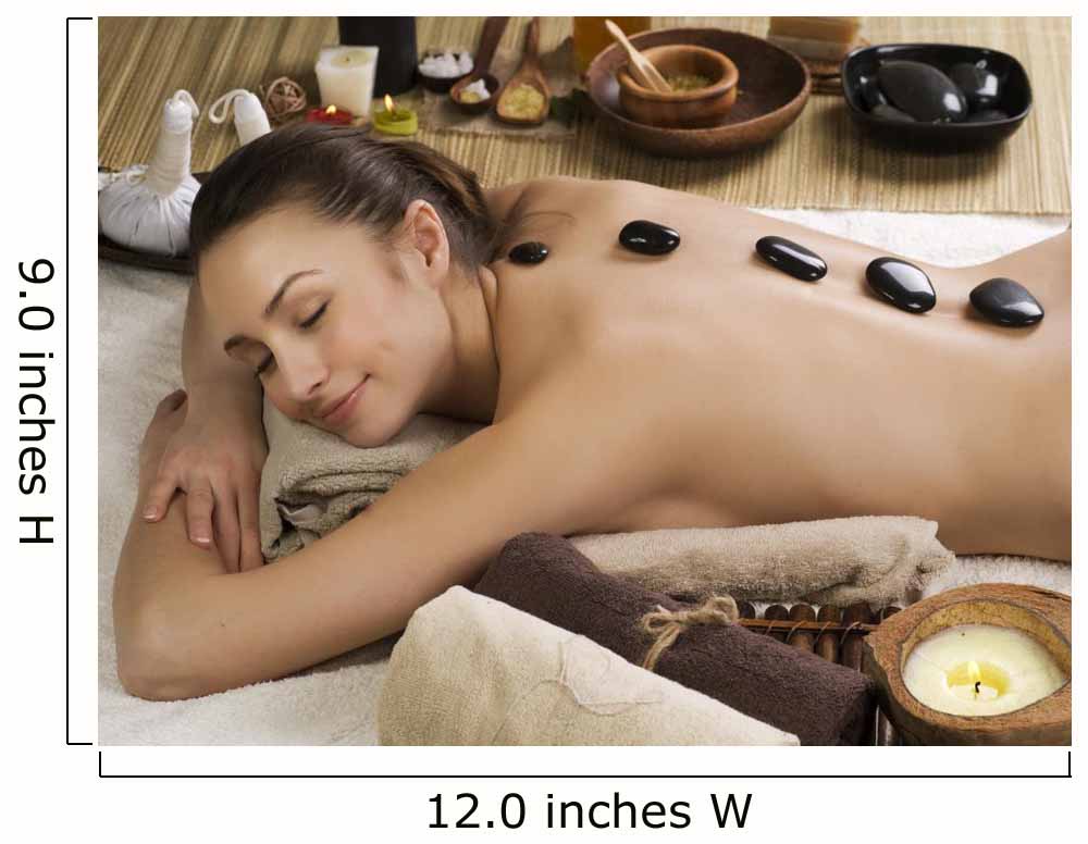 Spa. Stone massage. Dayspa Wall Mural