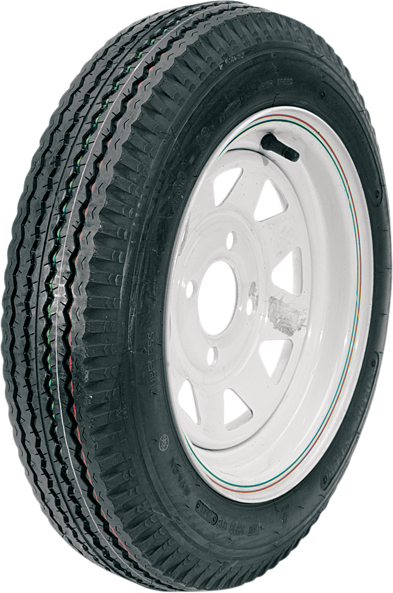 Tire/Wheel - Load Range B - 4.80-12 - 4 Hole - 4 Ply