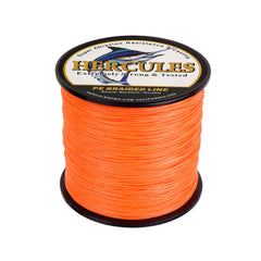 300M 328Yds Orange 6lb-100lb HERCULES PE PE Braided Fishing Line 4 Strands