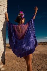 Last Chance Luxe Backless Violet Chacha Dress