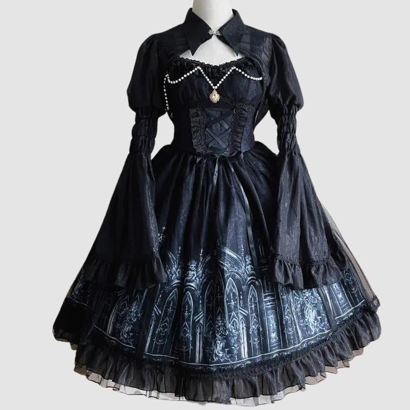 Victorian Gothic Dress L | Castle Gothic