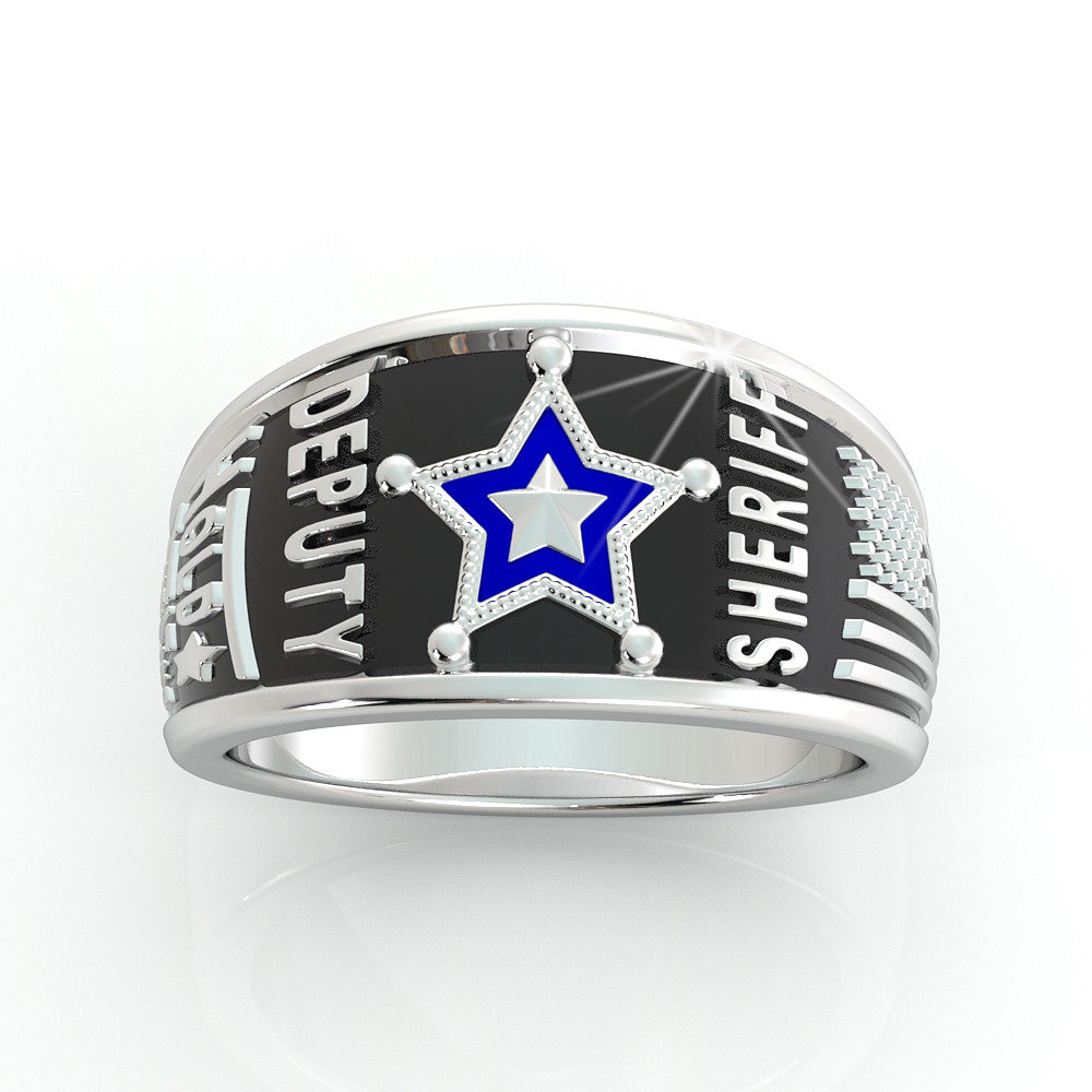 Deputy Sheriff Hold the Line Ring