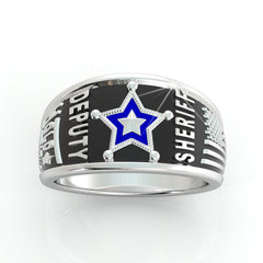 Deputy Sheriff Hold the Line Ring