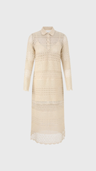 Zimmermann Wanderlust Crochet Maxi Dress in Natural