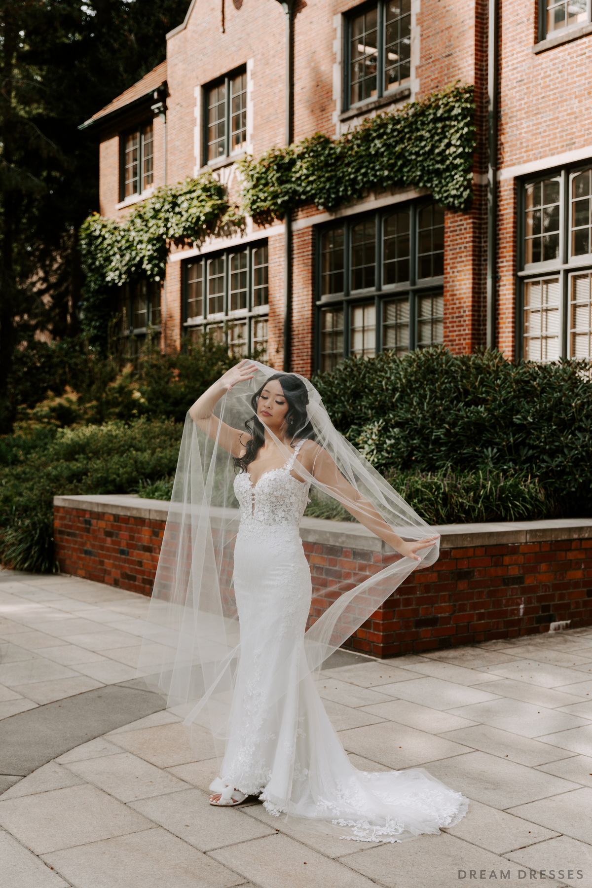 Lace Fit and Flare Wedding Gown (#MAY) - Dream Dresses by P.M.N.