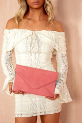 Diana Pink Suedette Detachable Chain Bag