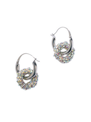 Les Créoles Grandes Silver Earrings
