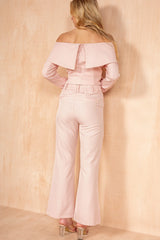 Laura Pink Straight Leg Trousers