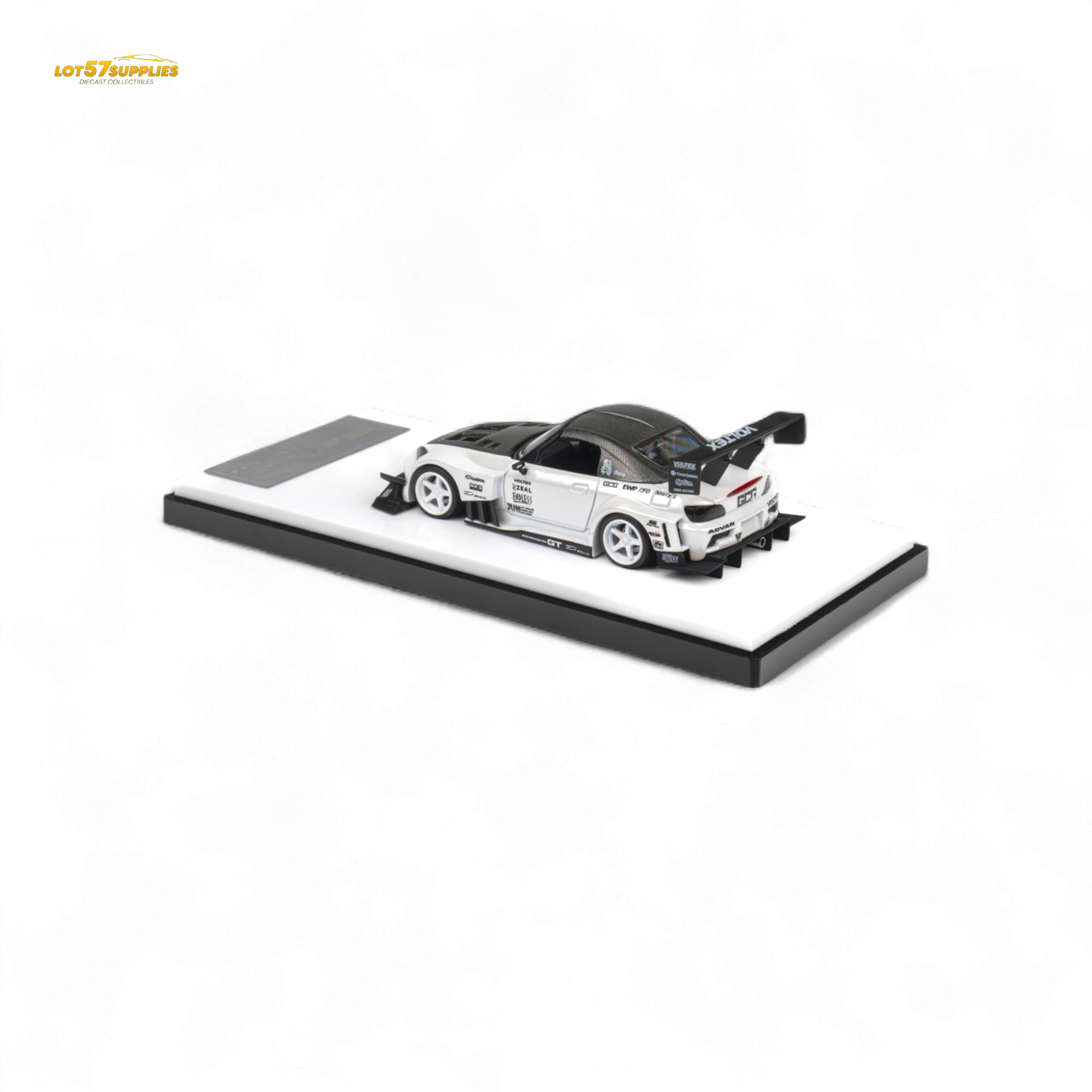 Microturbo Honda S2000 Metallic White 1:64 - Evergreen Kings