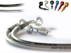 SPEEDBRAKES Aviation Brake Hose Carbon/Blue Banjo 3009343