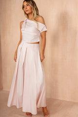 Meara Pink Off The Shoulder Top