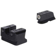 TRUGLO Tritium Pro Handgun Night Sights, Compatible with CZ Handguns Compact Gun Sights with Daylight White Dots, Night Tritium Dots & Focus Lock Front Ring