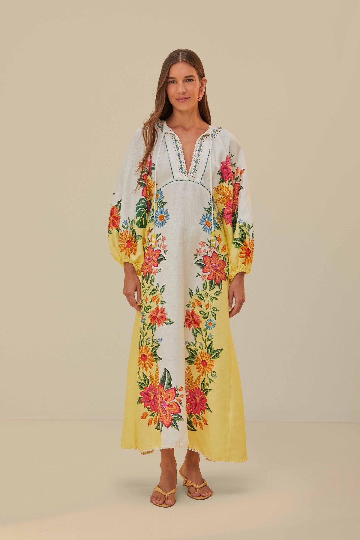 Off-White Bloom Garden Maxi Dress