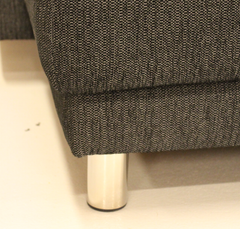Sofaben Ø60x100 mm incl. beslag, blank chrom