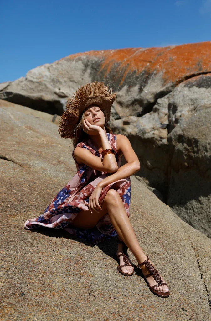 One Season Tommy Dress in Menorca Indigo