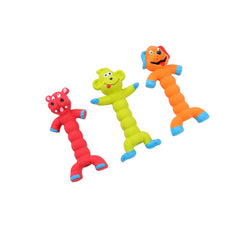 Paws & Claws FLEXIBLE FRIENDS ANIMALS LATEX PET TOY 20CM 3 ASSTD