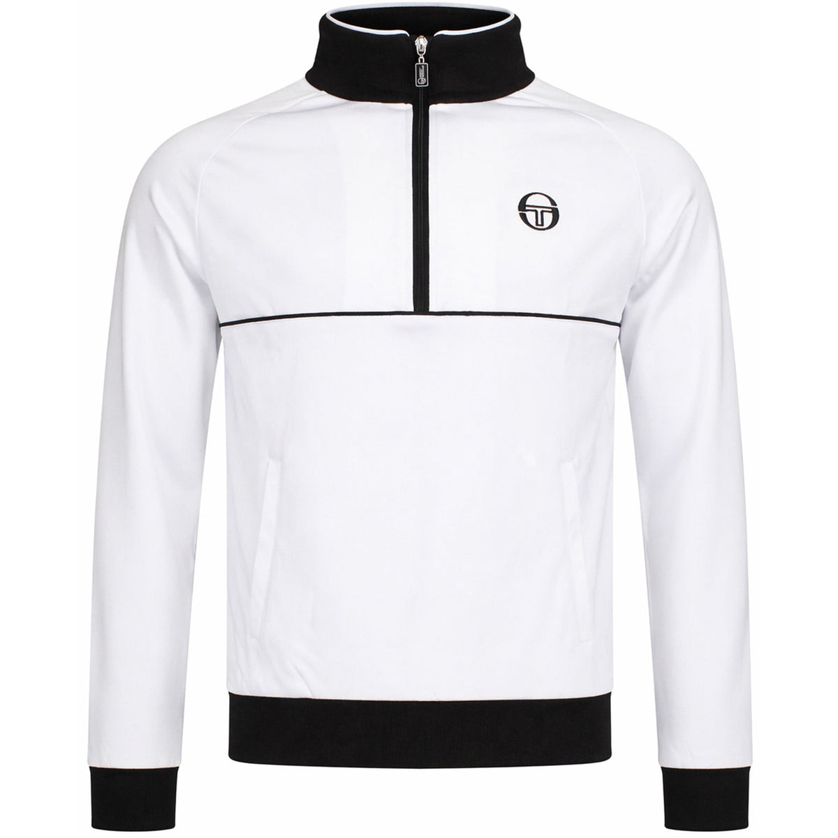 Sergio Tacchini Orion Mens White/Black Track Top