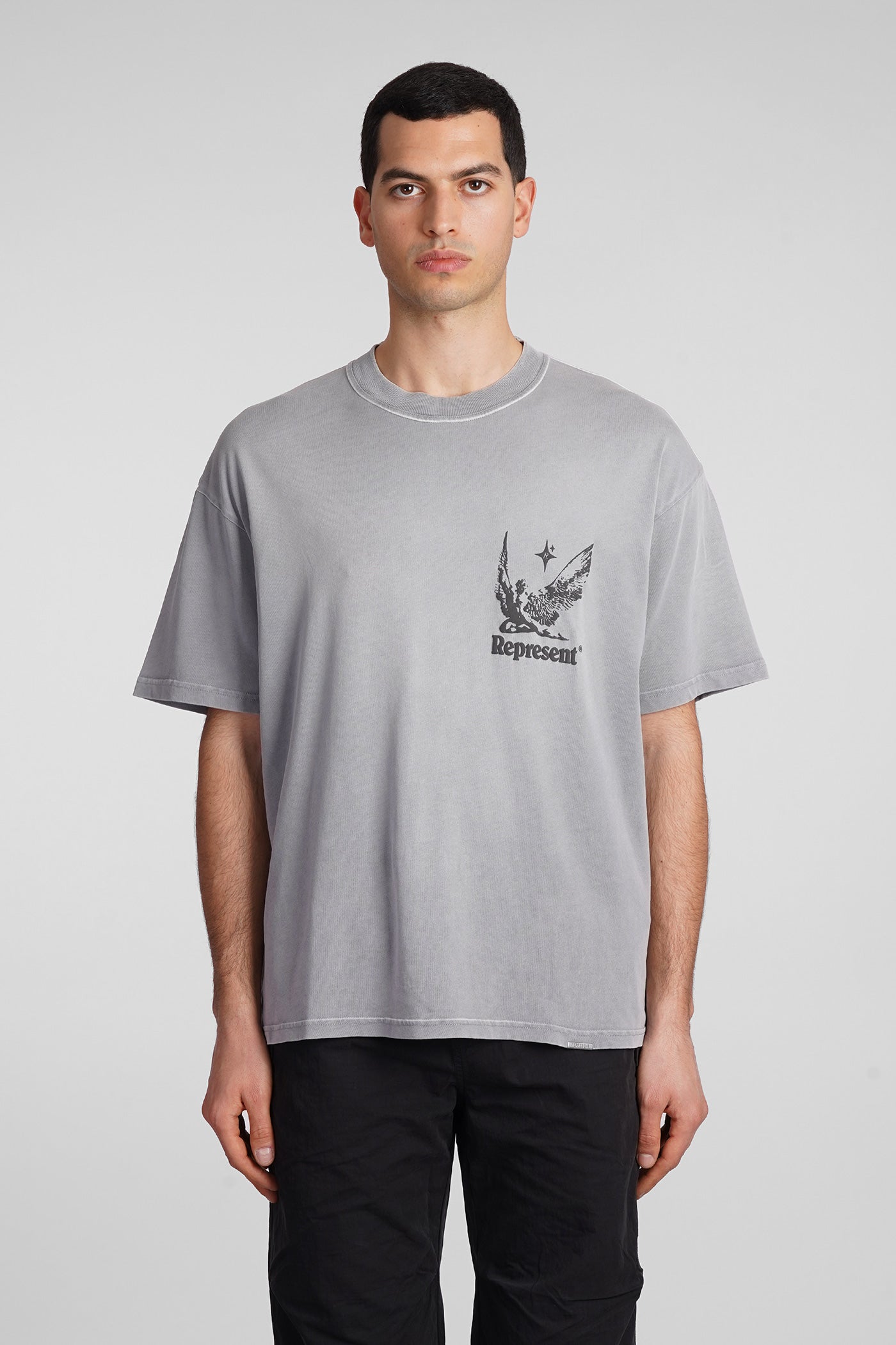T-Shirt in grey cotton