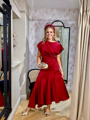 Maisonel ME3071 Bordeaux Satin Dress