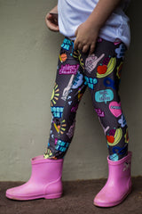 Dark Grey Embrace Kid's Leggings