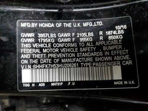 Honda Civic ECON Switch M62610 2016 2017 2018 2019