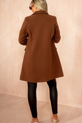 Sofia Chocolate Longline Coat