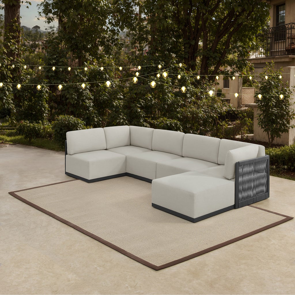 Henredon Annalise 6-piece Outdoor Patio Modular Sectional