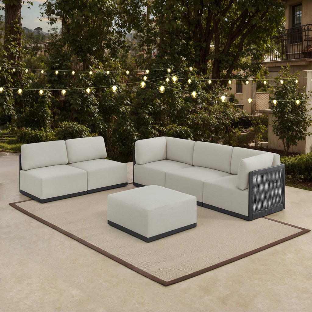 Henredon Annalise 6-piece Outdoor Patio Modular Sectional