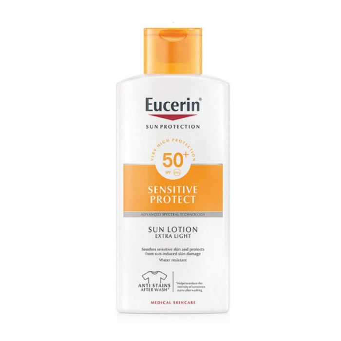 Eucerin Sensitive Protect Sun Lotion Extra Light Spf50+ 400ml - shoplinediffusion