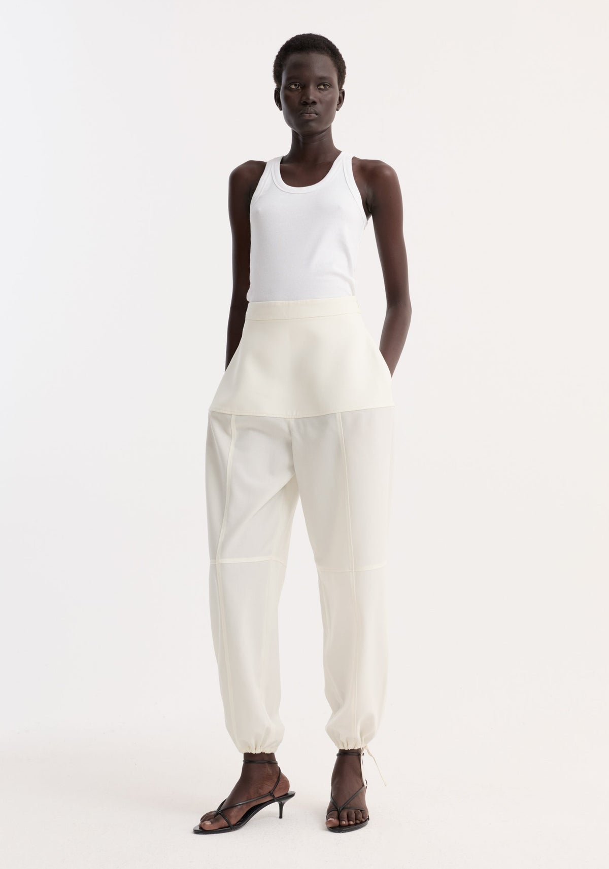 ROHE - Sculptural trousers | off white