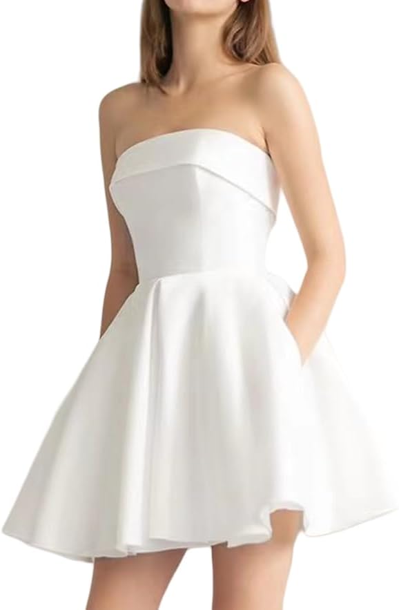 Short Homecoming Prom Dresses Glitter Party Cocktail Dress V-Neck Wedding Guest Summer Mini Dress