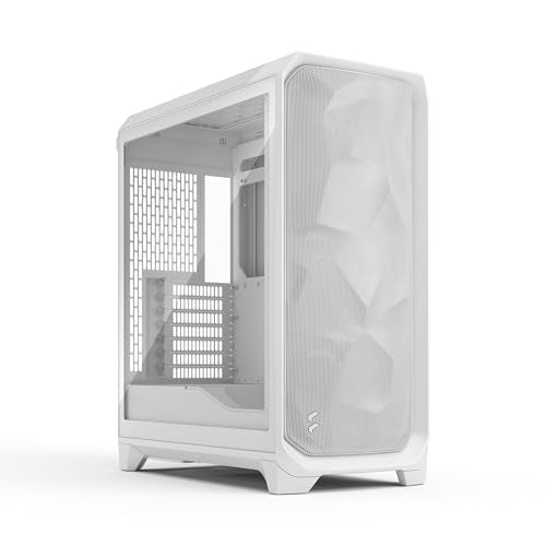Fractal Design North XL Chalk White Mesh- Three 140mm Aspect PWM Fans Included- Type C USB- EATX Airflow Full Tower PC Gaming case