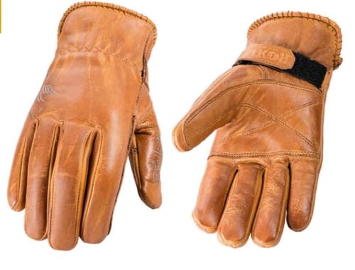 Rokker Tattoo Bird Motorradhandschuhe Lady (Beige), D- im Sale
