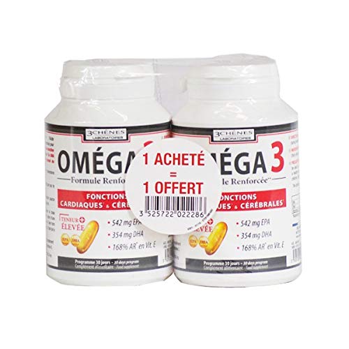 Les 3 Chênes Oméga 3 30 caspules +30 capsules Offertes - Nature Linking