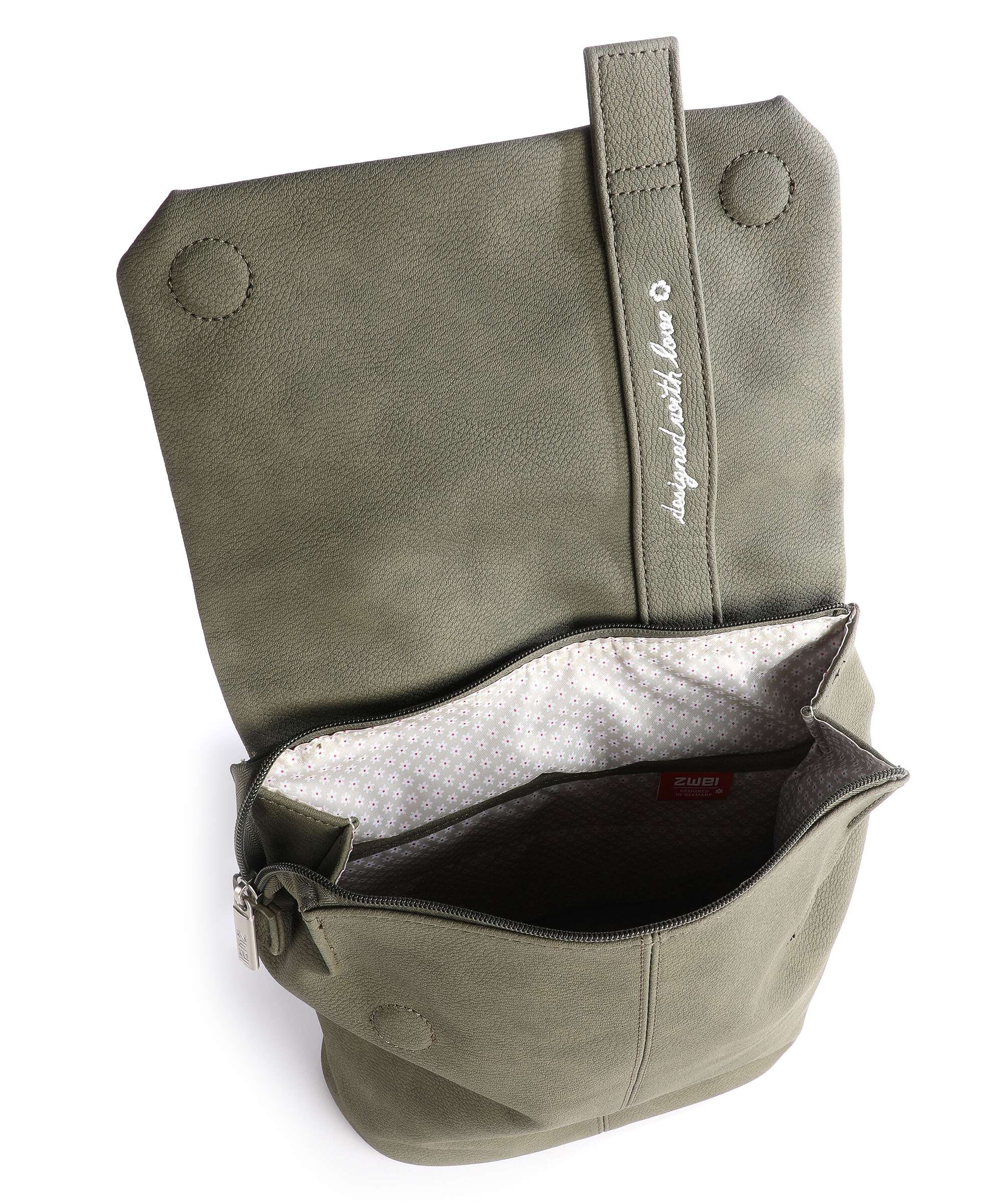 Zwei Mademoiselle.M MR8 Backpack nubuk olive