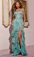 Sage Jovani Long Formal Dress 43171