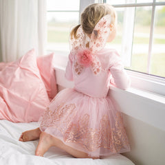 Rose Gold Tutu and Wings Set
