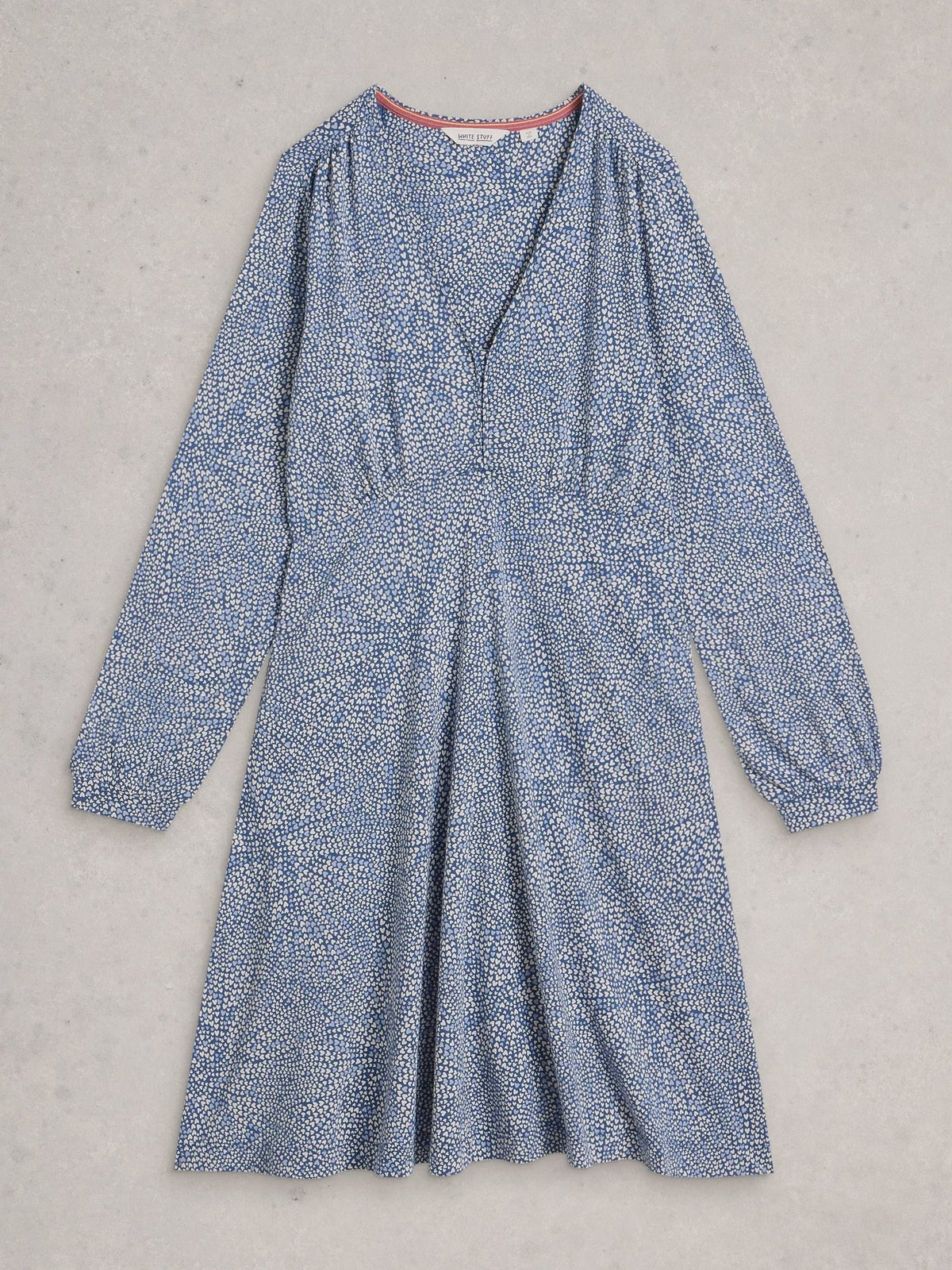 White Stuff Meg Jersey Dress Blue Multi