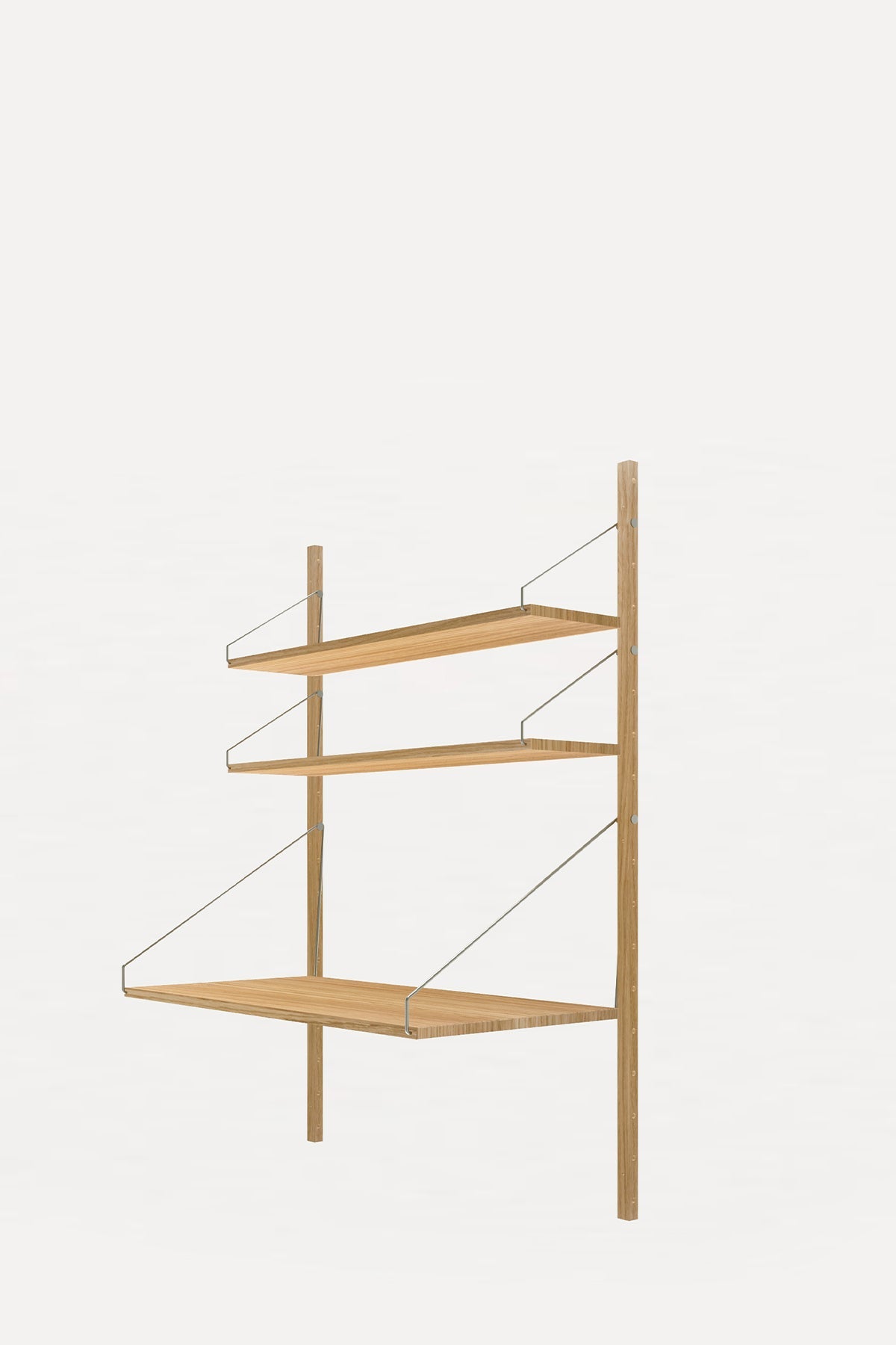 Hylle - Library Natural Oak Desk Section H1148
