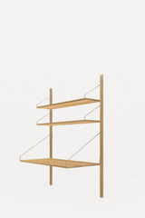 Hylle - Library Natural Oak Desk Section H1148